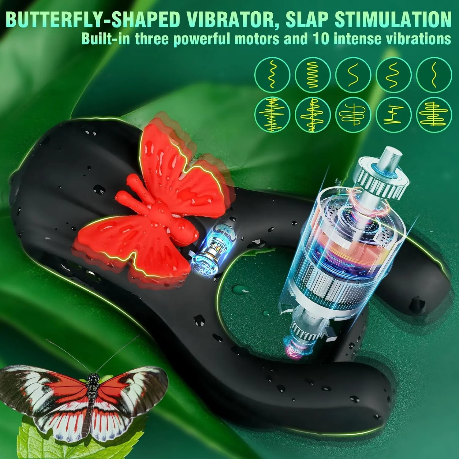ButterflyRush Powerful Vibrating Couples Cock Ring - Image 3