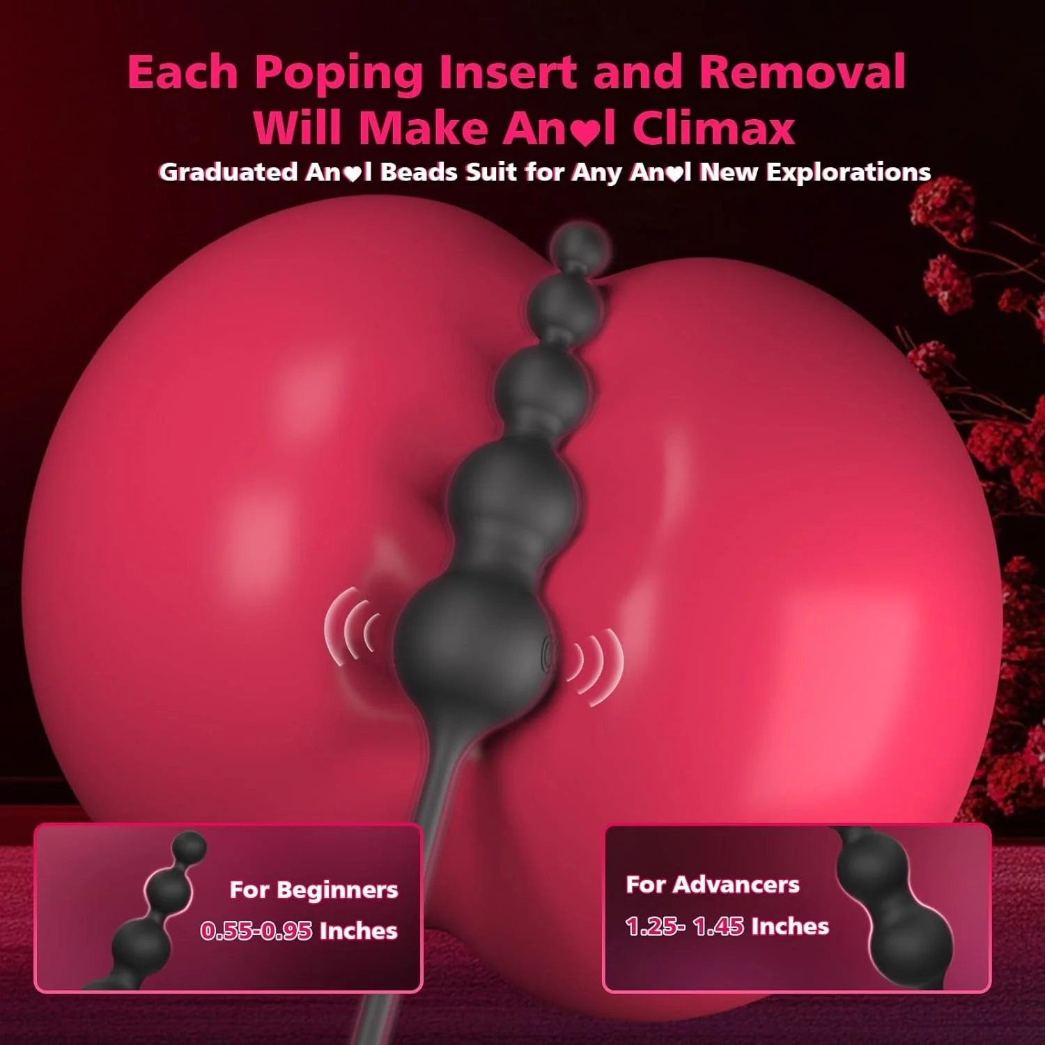 CascadeBeads Double Cock Ring Prostate Massager - Image 4
