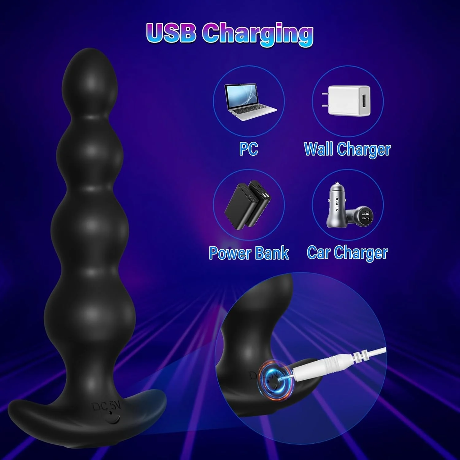 CascadePulse App-Control Vibrating Anal Beads | 9 Modes - Image 6