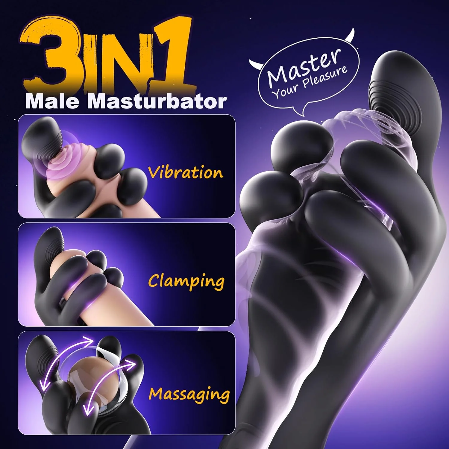 ClampVibe Hand Penis Vibrator Trainer - Image 3
