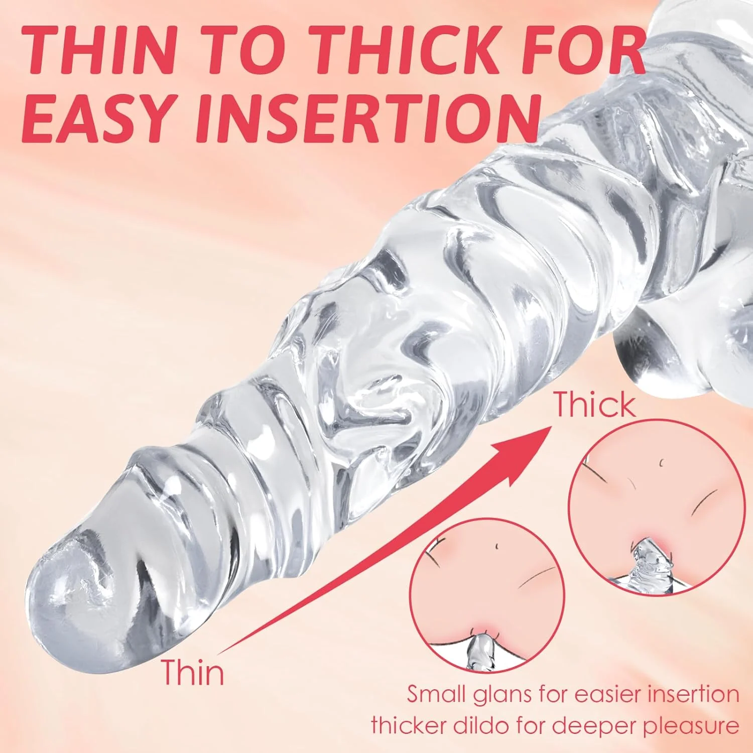 ClearCrave 11.8" Muscled Dildo - Image 5