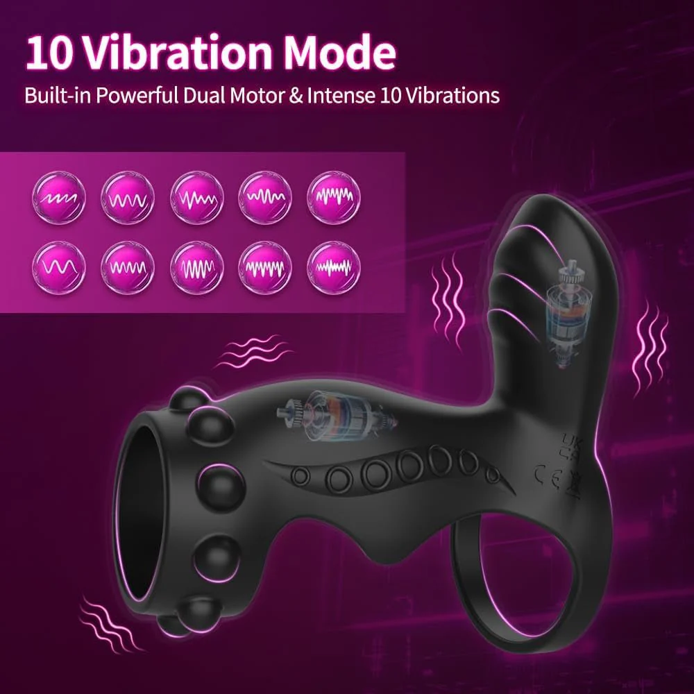 ClimaxLock Vibrating Cock Sleeve & Clit Massager - Image 2