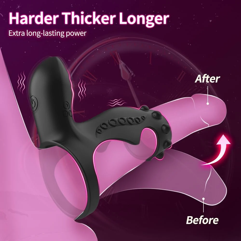 ClimaxLock Vibrating Cock Sleeve & Clit Massager - Image 3
