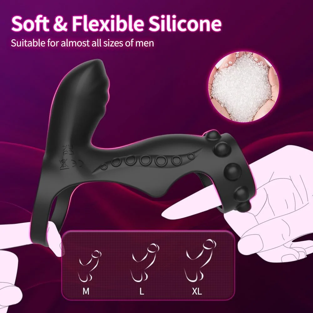 ClimaxLock Vibrating Cock Sleeve & Clit Massager - Image 4