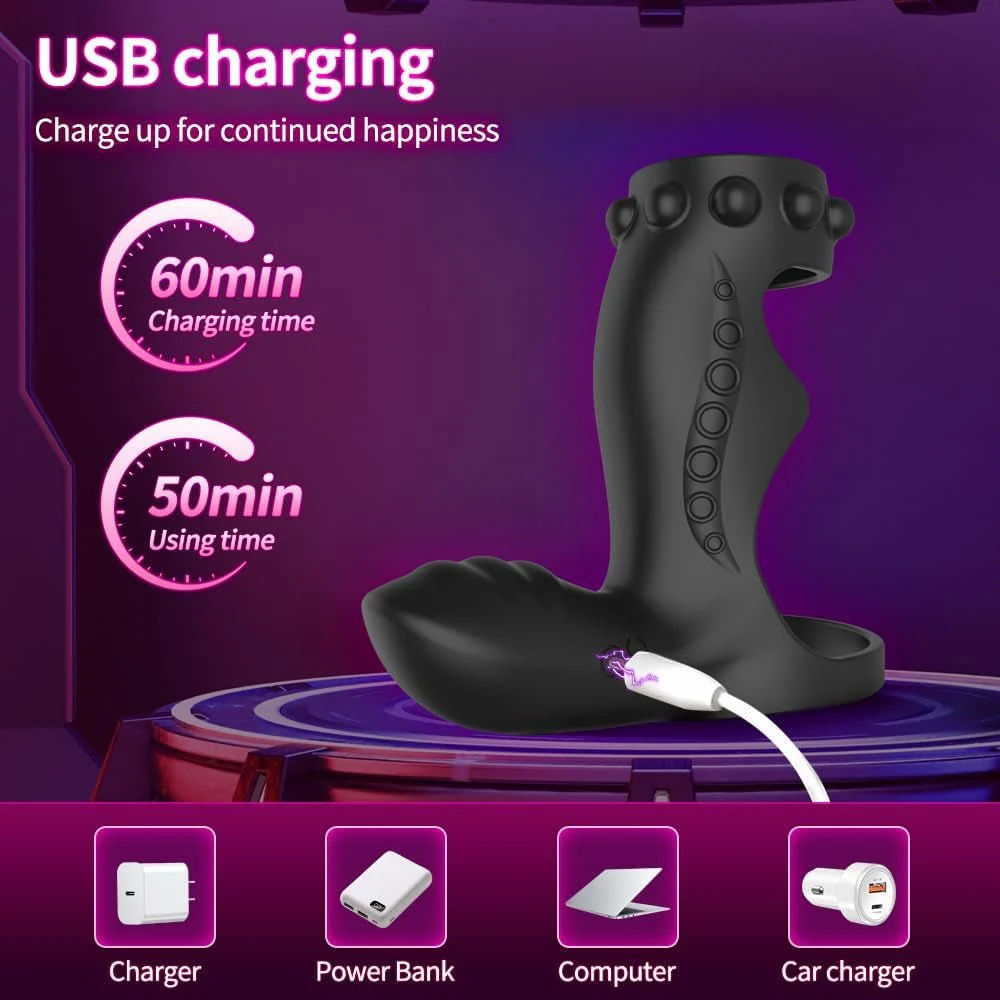 ClimaxLock Vibrating Cock Sleeve & Clit Massager - Image 5