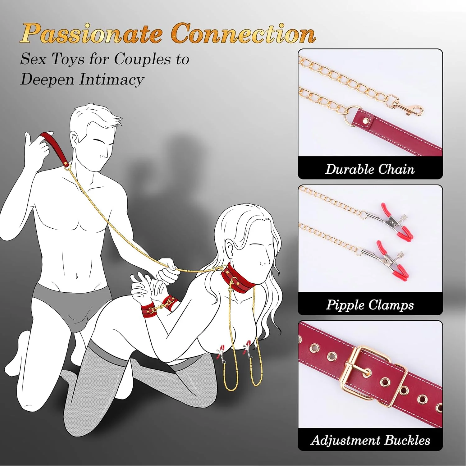 CloudBond Plush Leather BDSM Restraints Set - Image 3