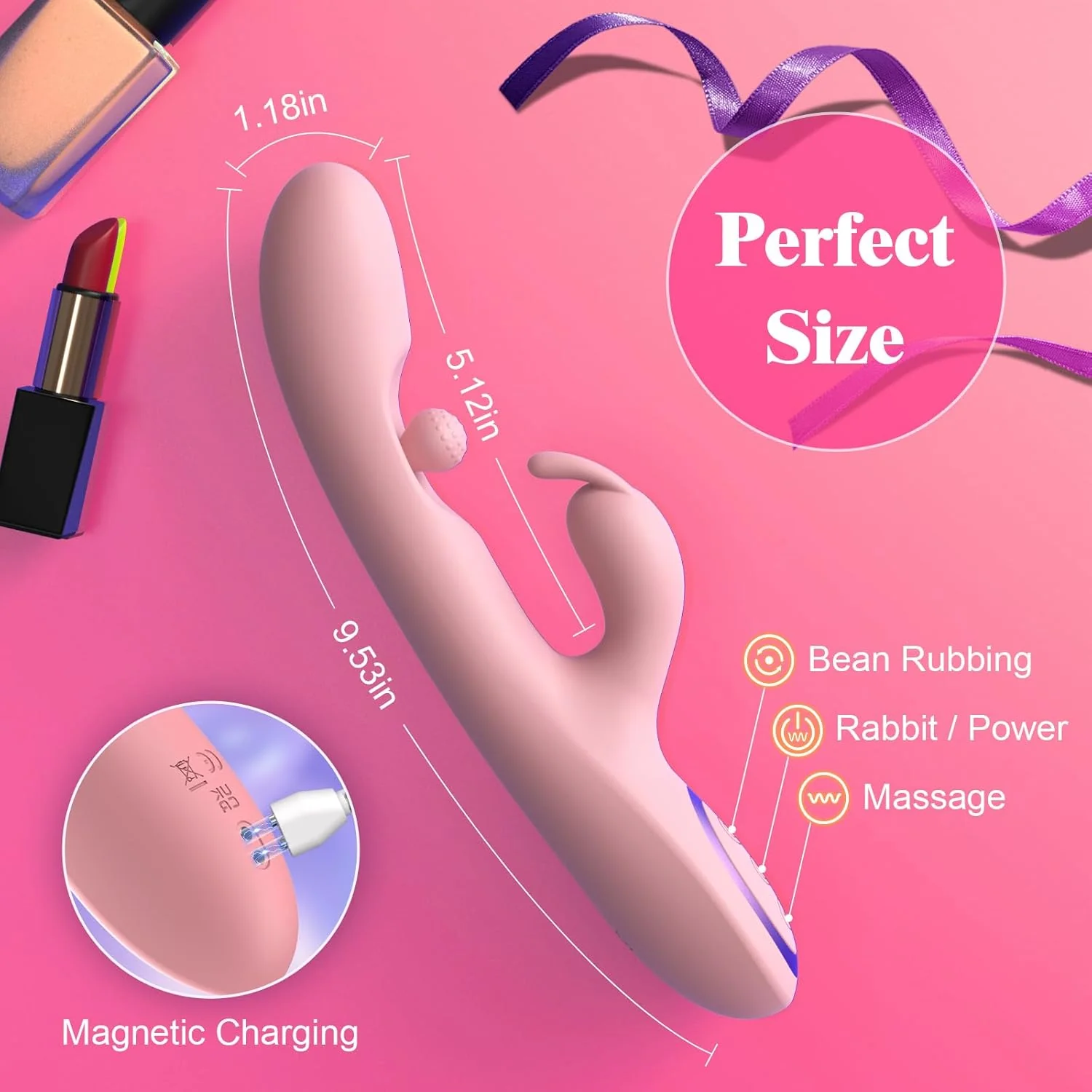 CloudSpiral 3-in-1 Rabbit Vibrator - Image 5
