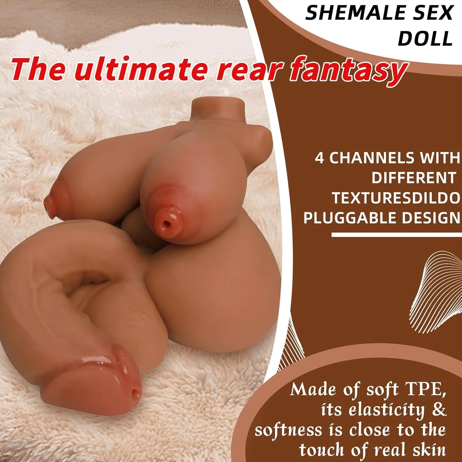 CocoMix 5-in-1 Trans Torso Sex Doll | Penetrable Nipples - Image 2
