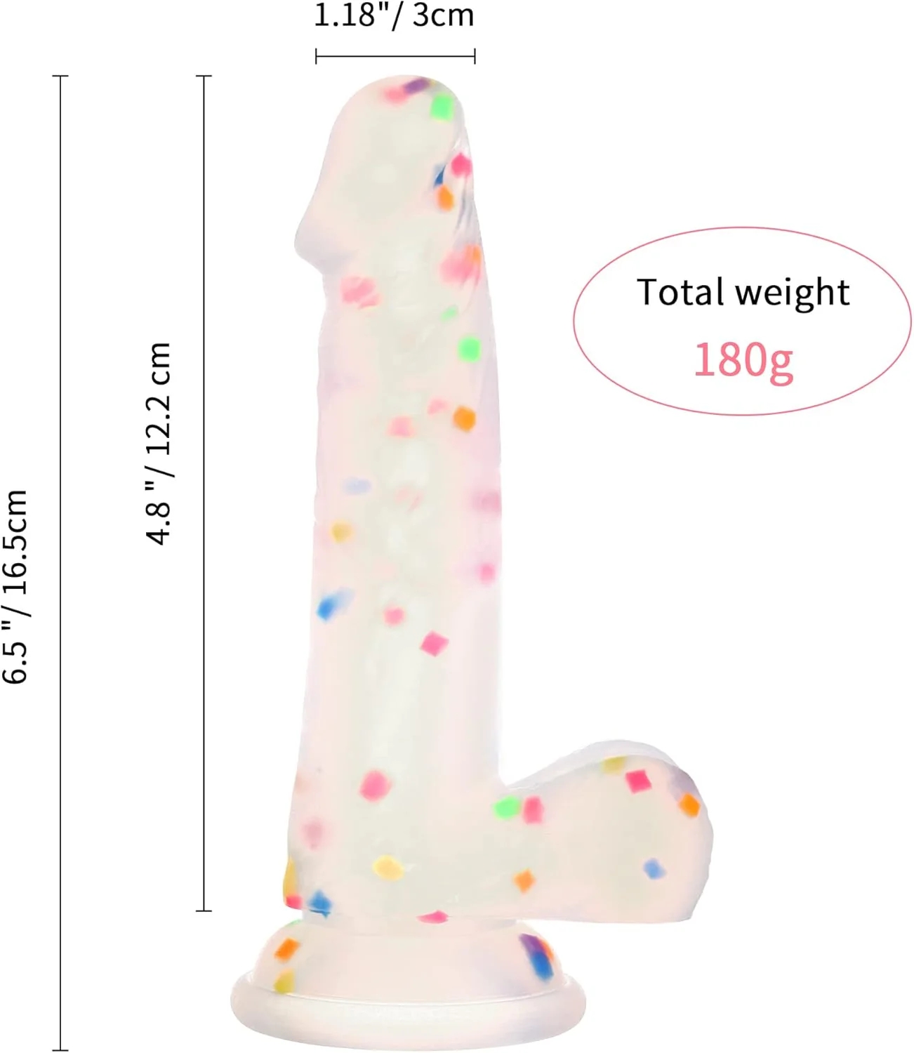 ColorThrust 6.5" Silicone Dildo - Image 3