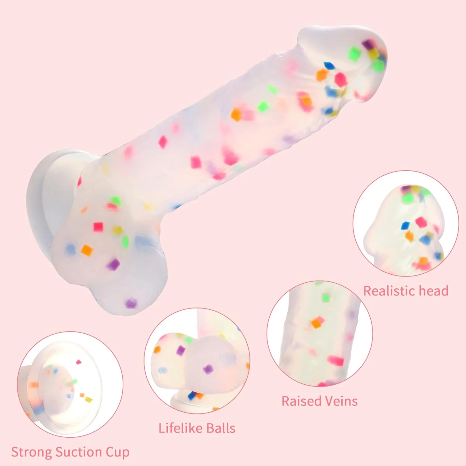 ColorThrust 6.5" Silicone Dildo - Image 4