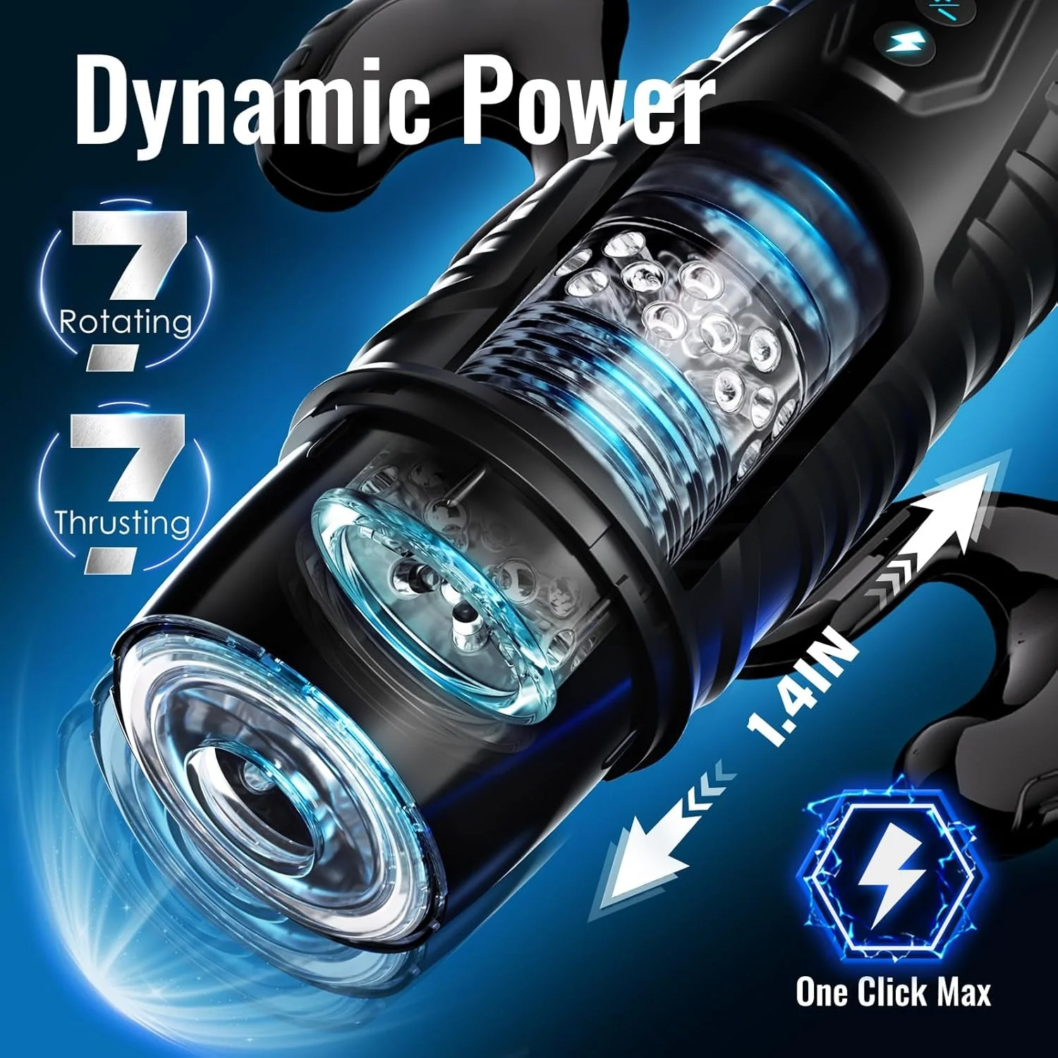 CommandDrive AI App Male Stroker with Suction Base - Image 3