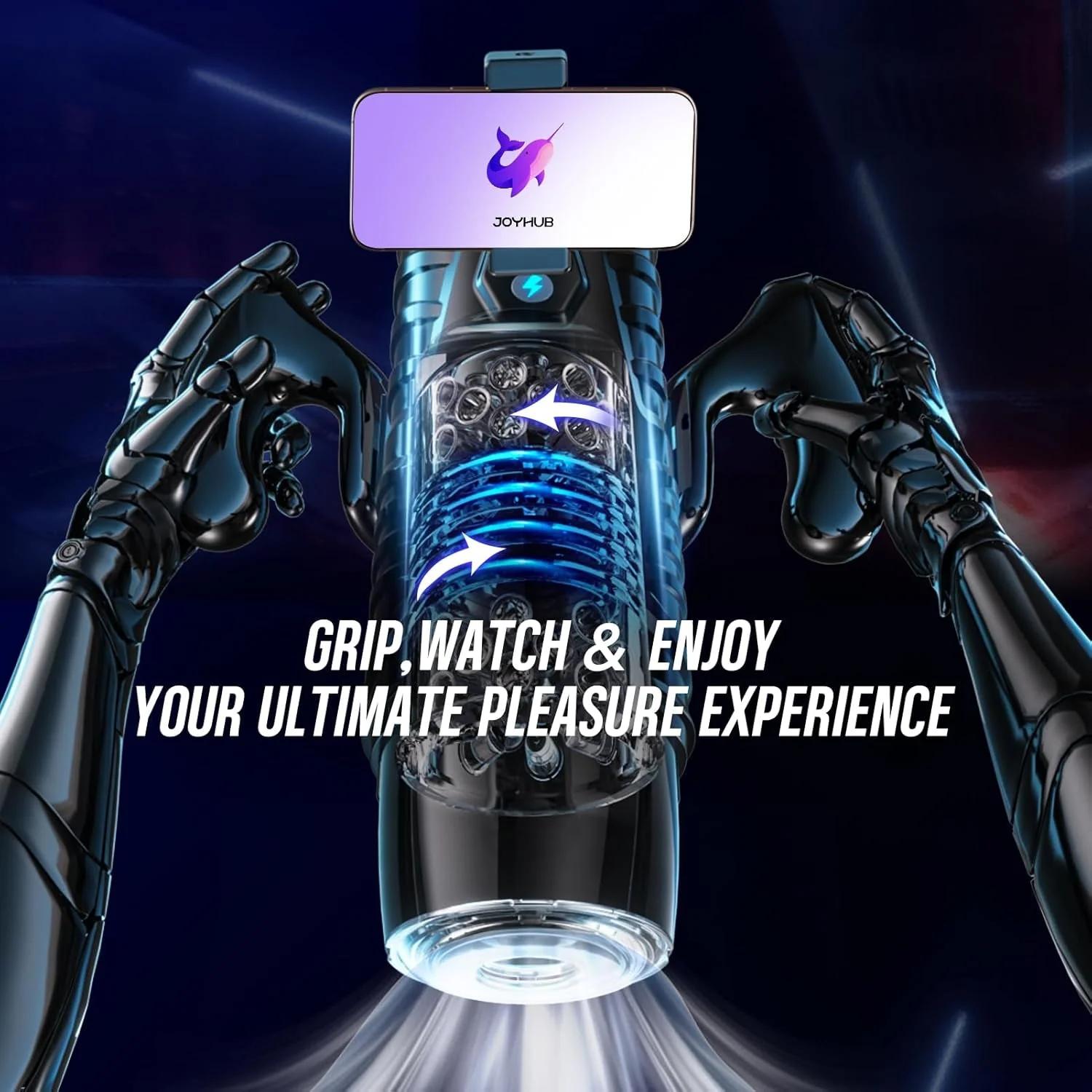 CommandDrive AI App Male Stroker with Suction Base - Image 5