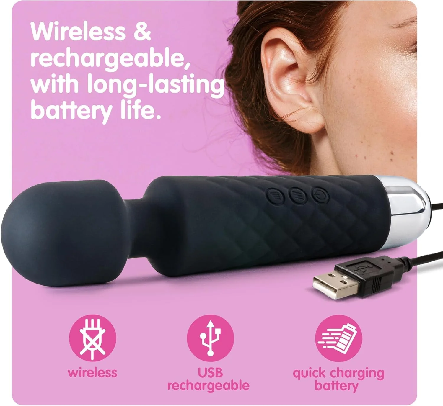 CompactMuse 20-Mode Clit & G-Spot Wand Vibrator - Image 5
