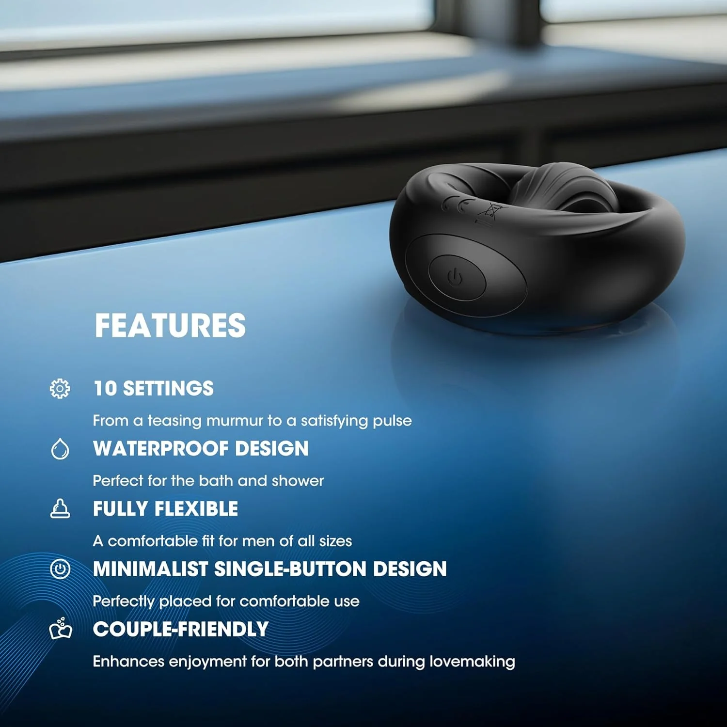CoreVibe Ball Vibrating Penis Ring - Image 3