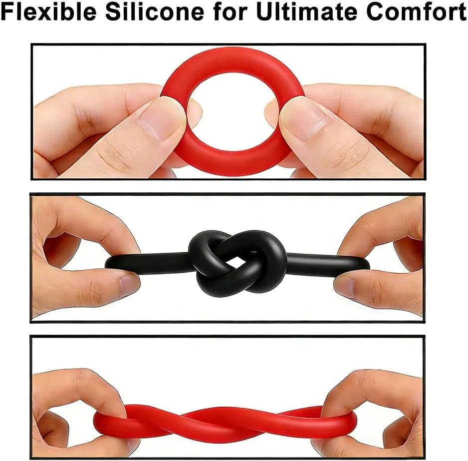 CrimsonFlex 9-Piece Adjustable Cock Ring Set - Image 6