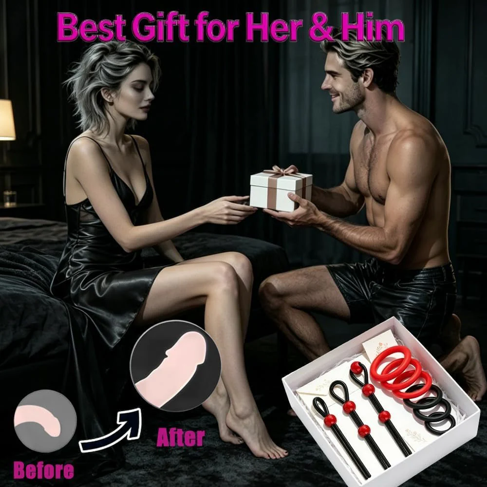 CrimsonFlex 9-Piece Adjustable Cock Ring Set - Image 8