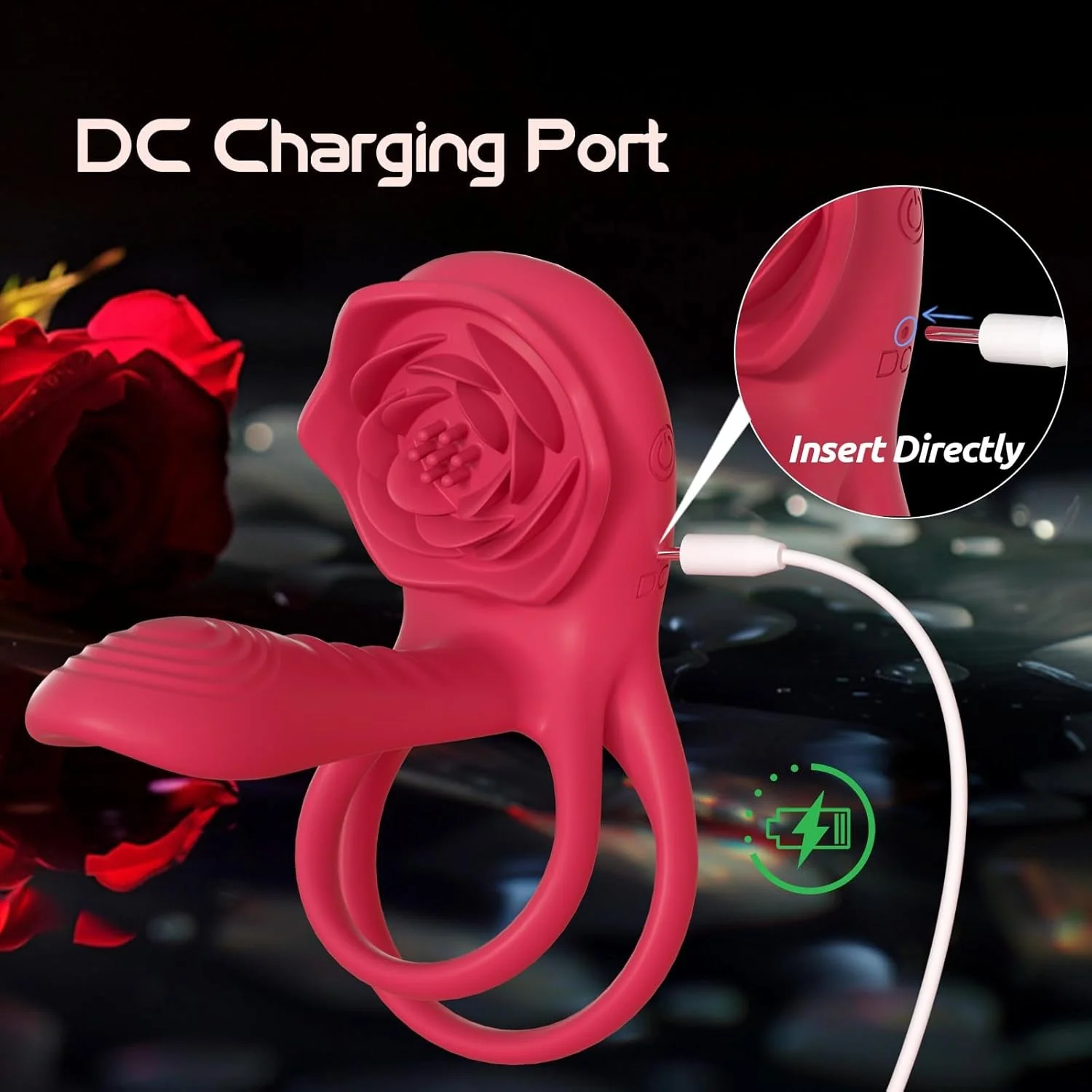 CrimsonQuartet Vibrating Cock Ring Clit Stim Sleeve 9 Modes - Image 7