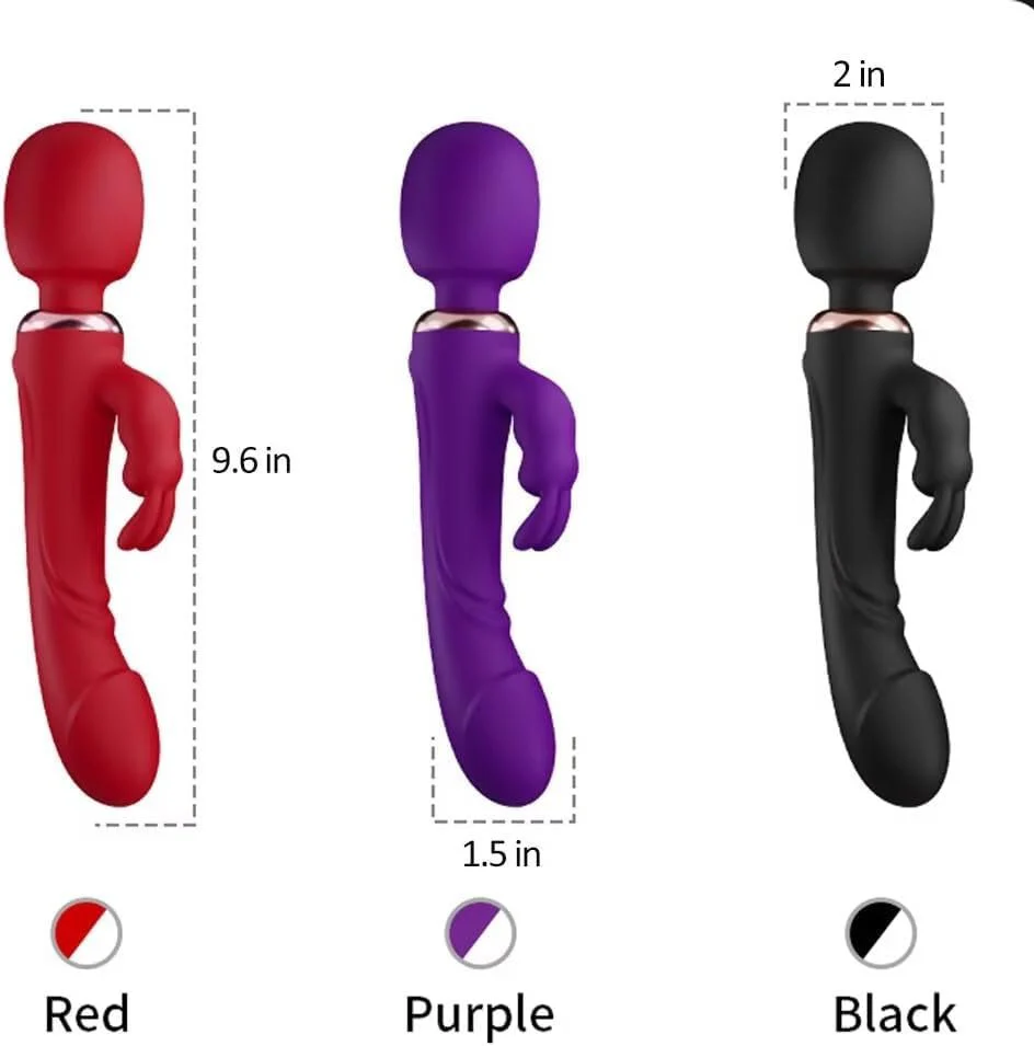 CrimsonTriad Triple Stimulation Rabbit Dildo Wand - Image 2