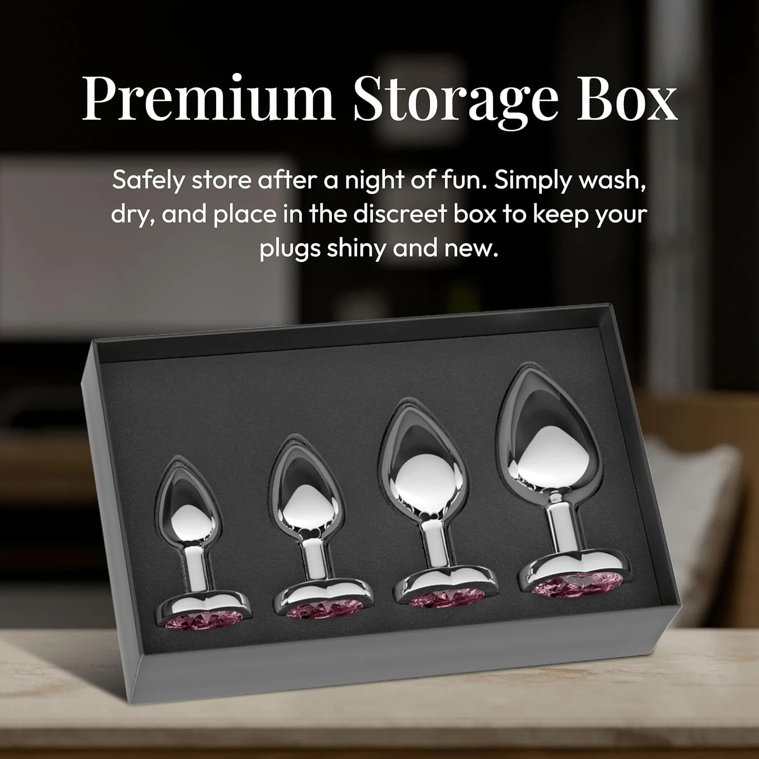 CrownJewel Butt Plug Set | 4-Piece Metal, Beginner to Expert - Image 4