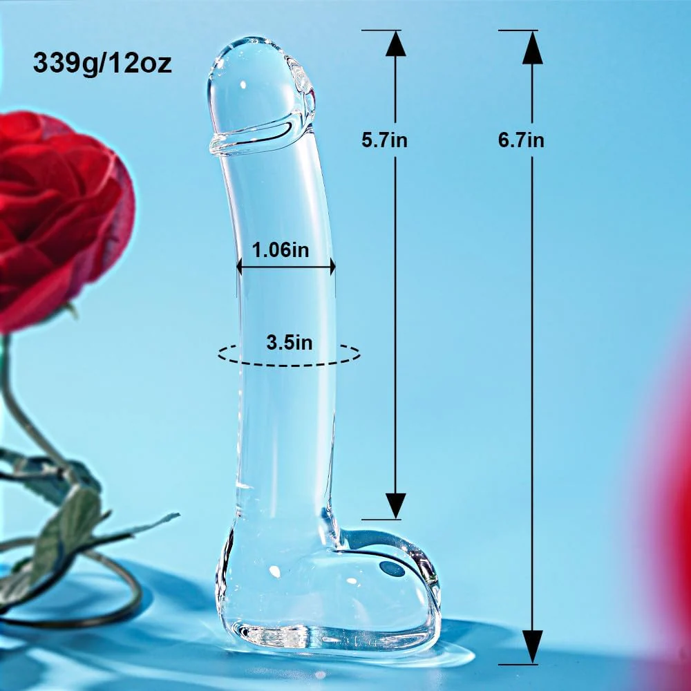 CrystalCurve Small Glass Dildo - Image 7
