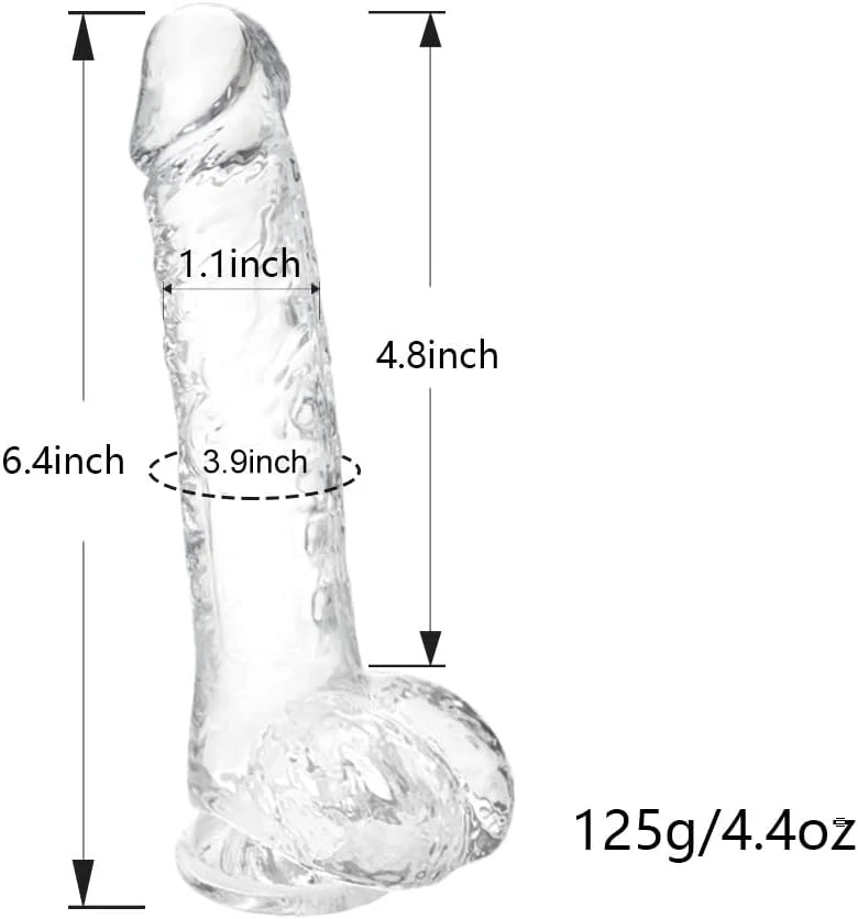 CrystalRide 6.4" Realistic Dildo - Image 3