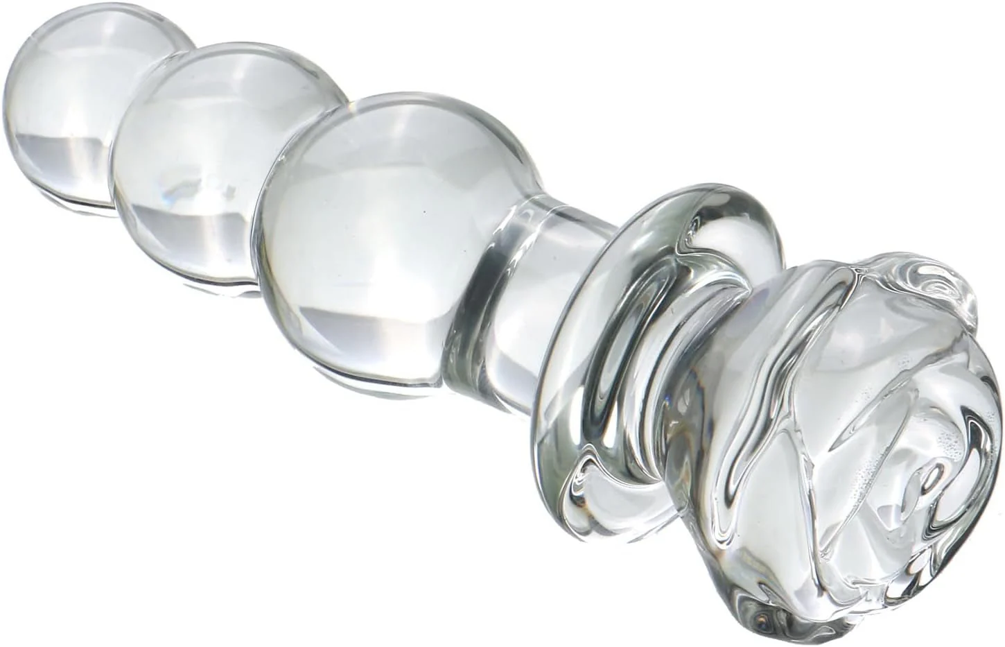 CrystalTrail Glass Beaded Anal Plug - Image 3