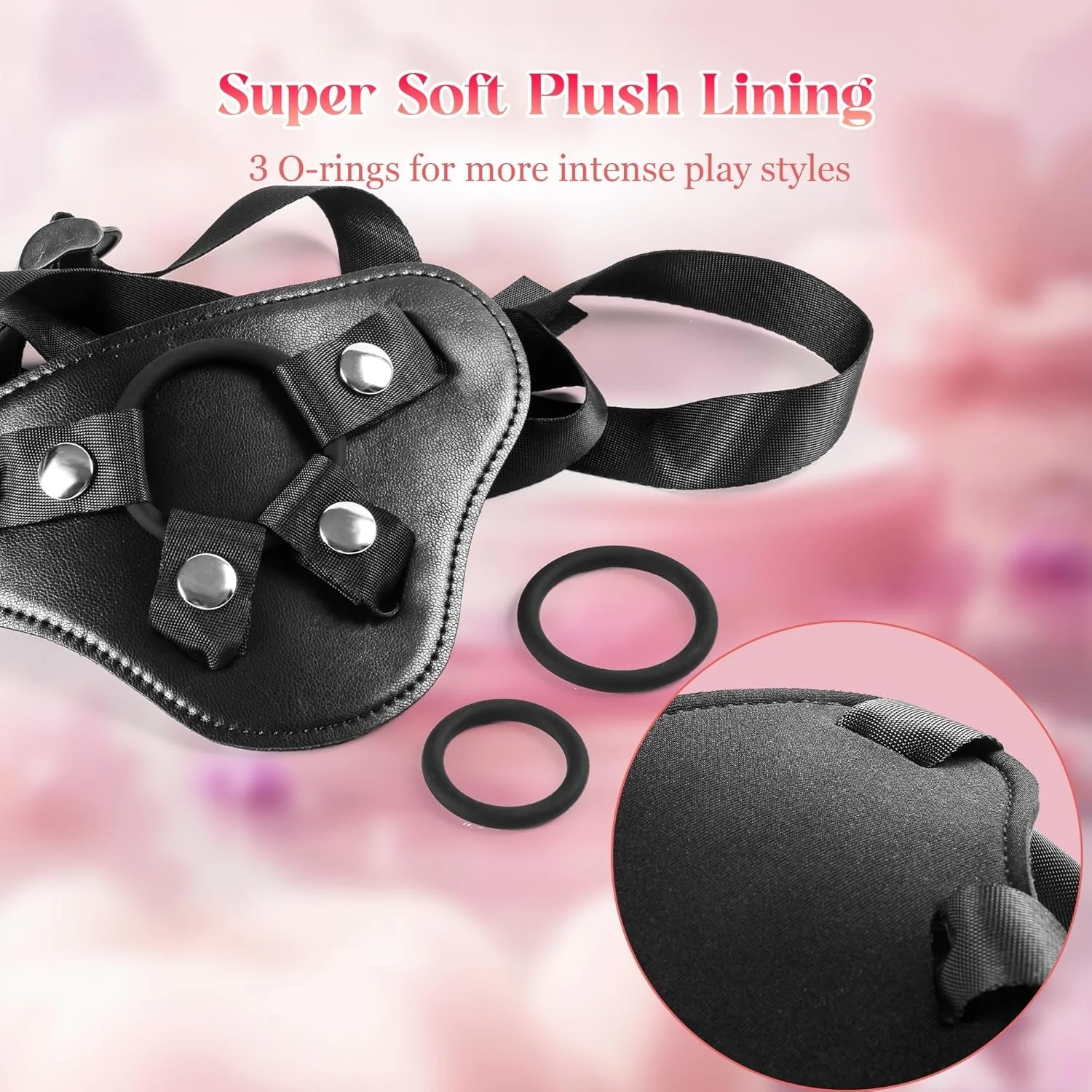 CurveCraze 7" Curved Silicone Strap-On Dildo & Harness - Image 2