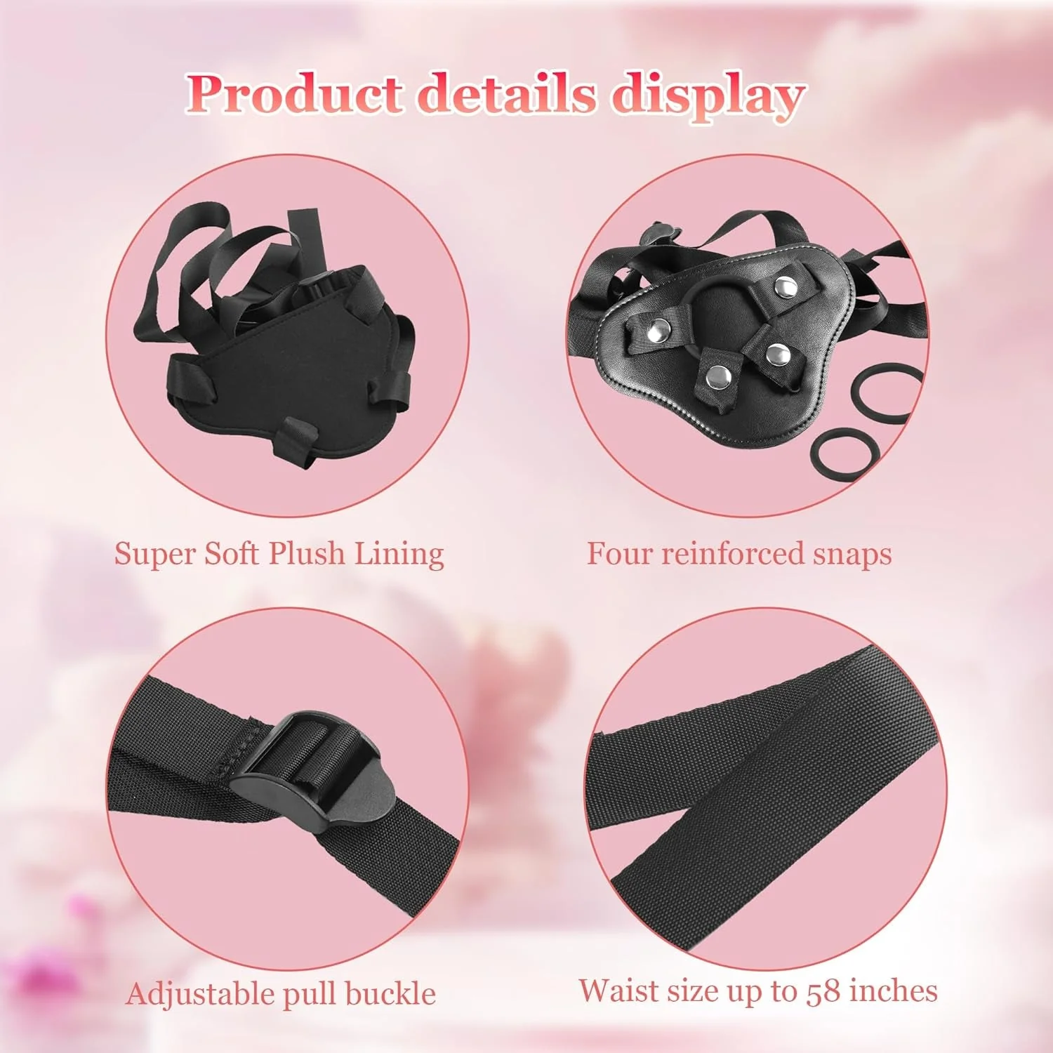 CurveCraze 7" Curved Silicone Strap-On Dildo & Harness - Image 6