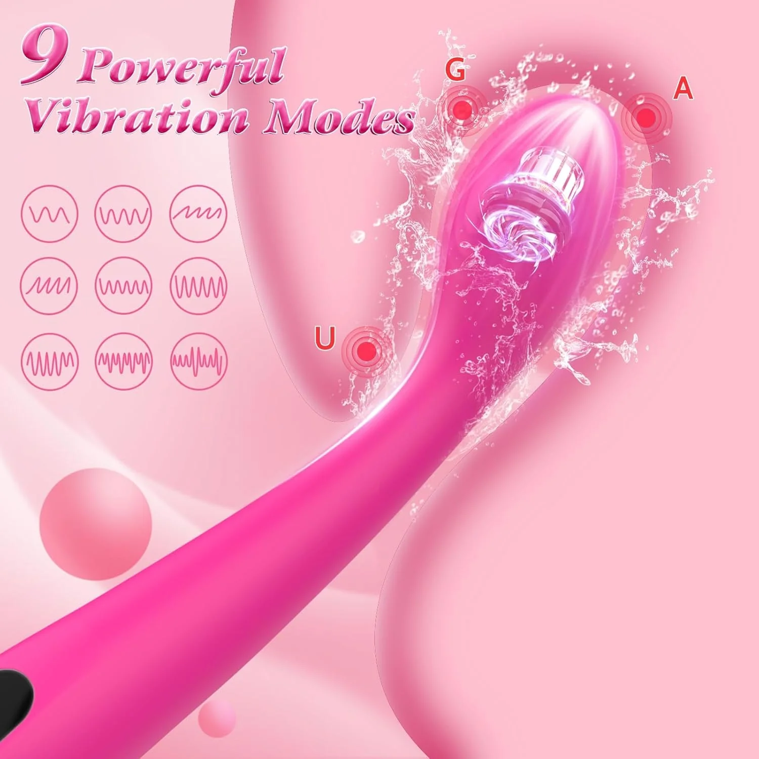 CurveGlow G-Spot Vibrator Wand with LCD - Image 3