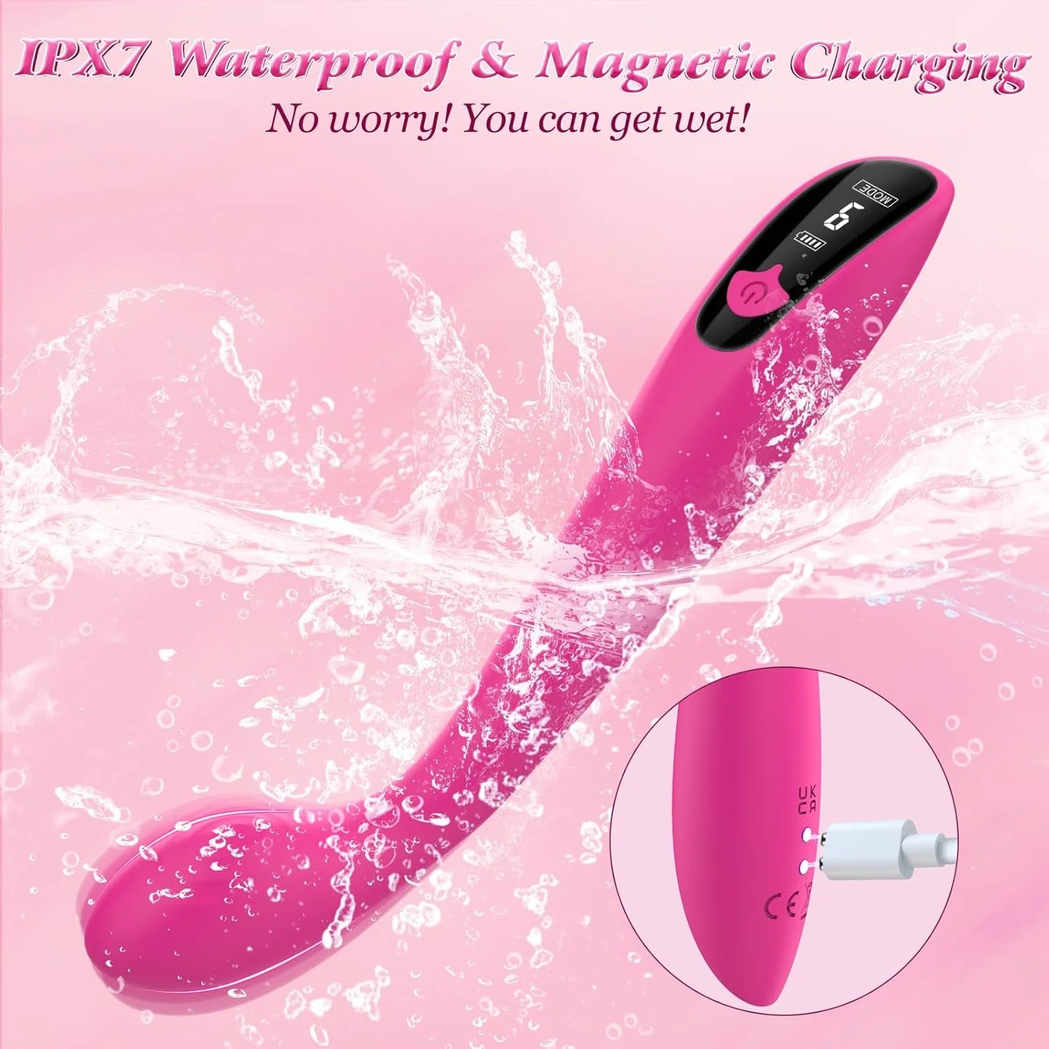 CurveGlow G-Spot Vibrator Wand with LCD - Image 6