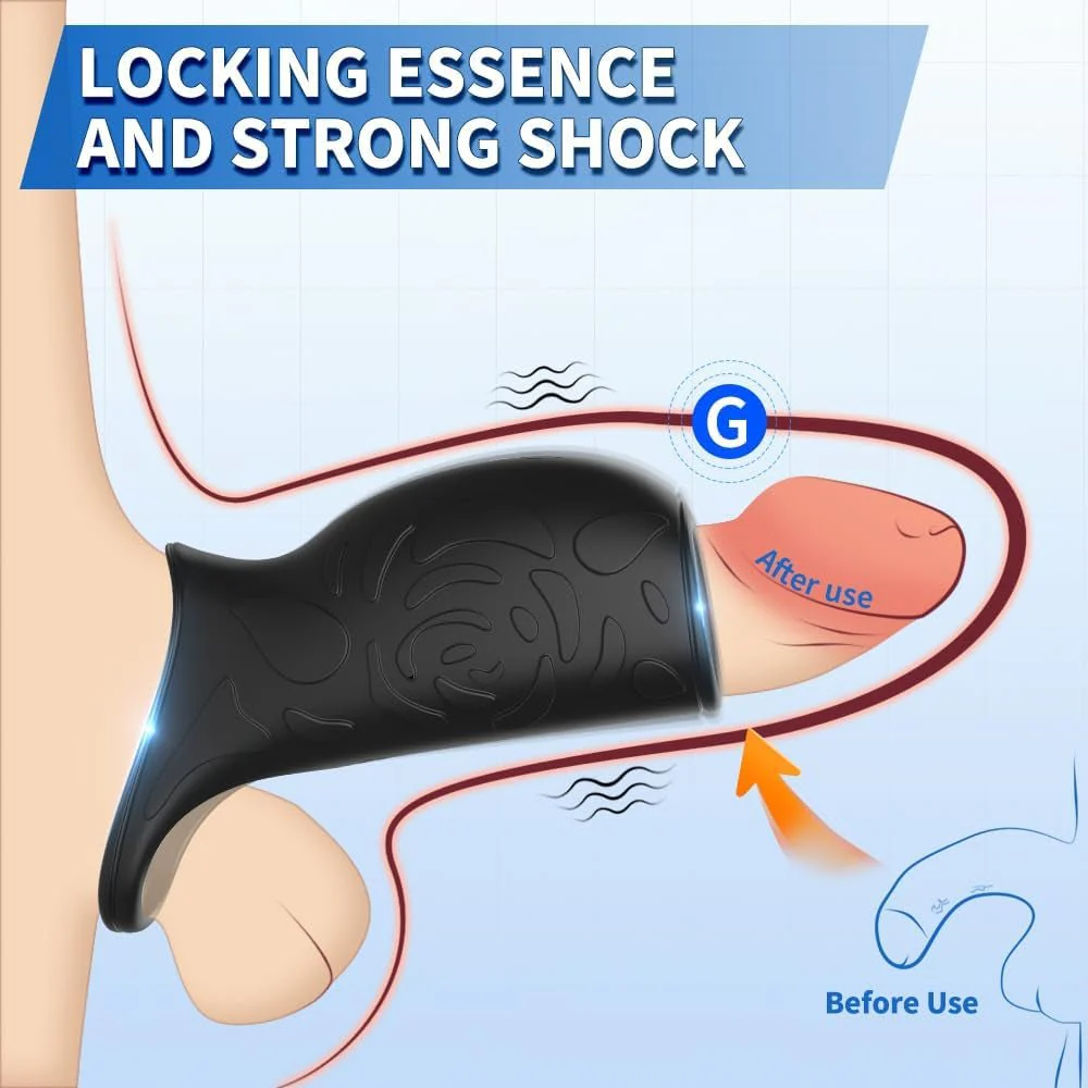 CurveLock Vibrating Penis Sleeve & Girth Enhancer - Image 3