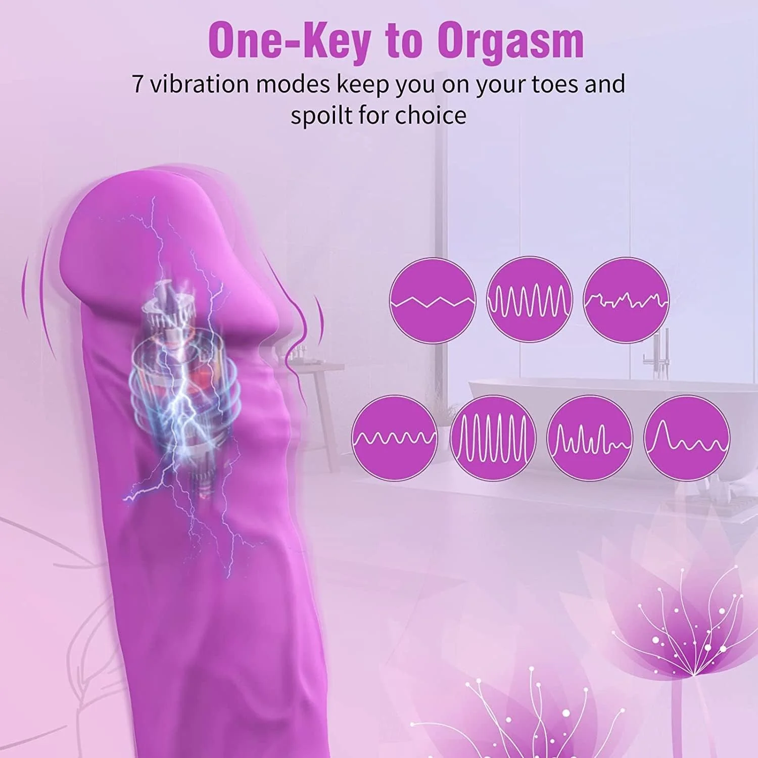 CurveNoir Realistic G-Spot Vibrator Dildo - Image 2
