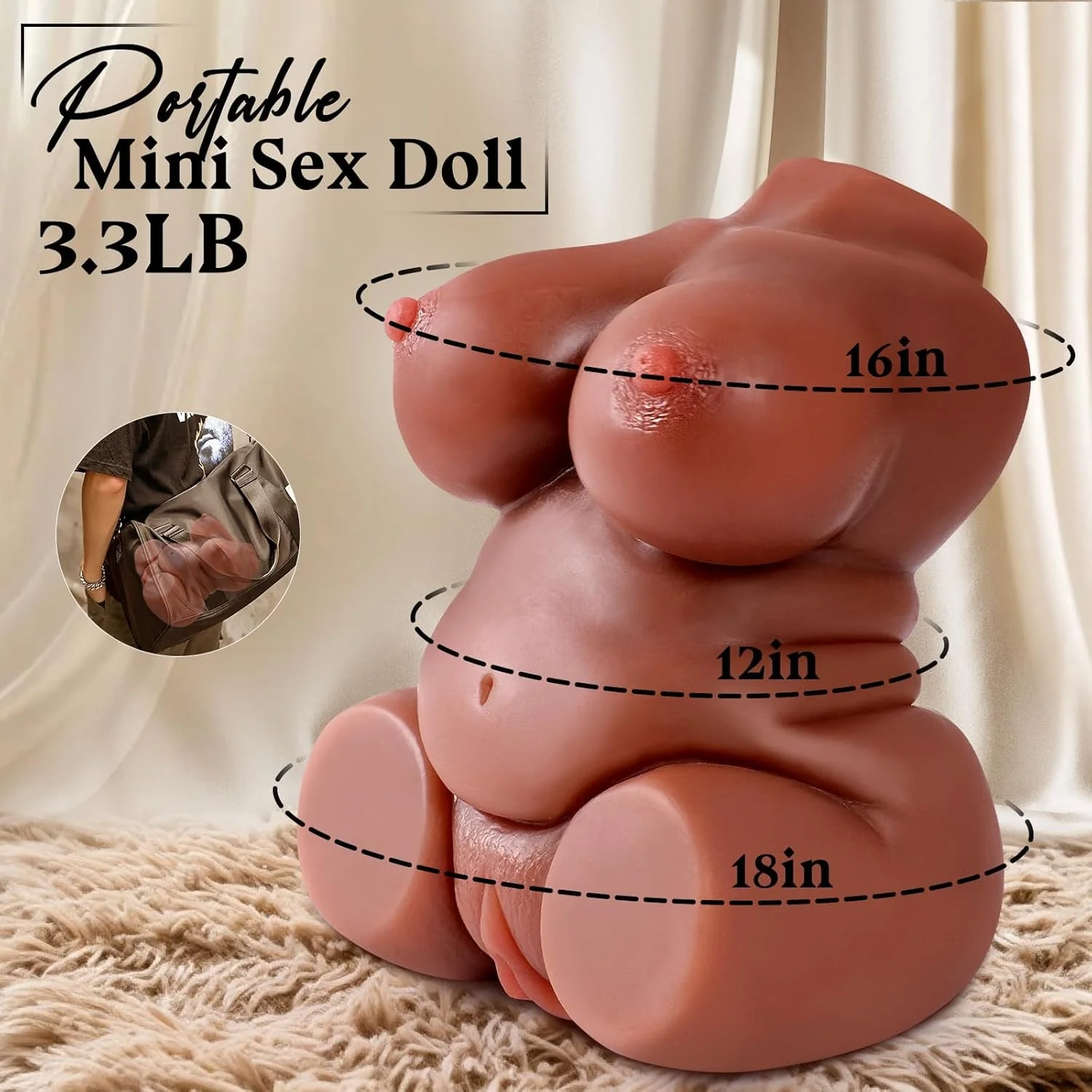 CurvePetite Portable Dual-Channel BBW Torso Stroker - Image 5