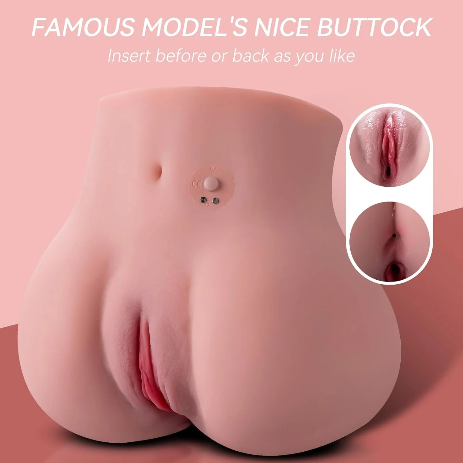 CurveVibe Vibrating TPE Pocket Pussy Sex Doll Stroker - Image 4