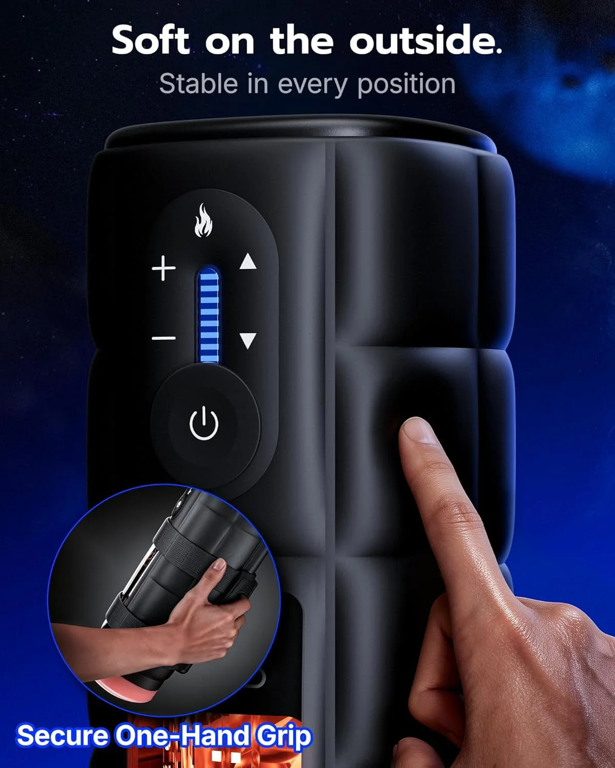 DeepDrive Thrusting Heated Male Masturbator Stroker 65mm Depth - Image 7