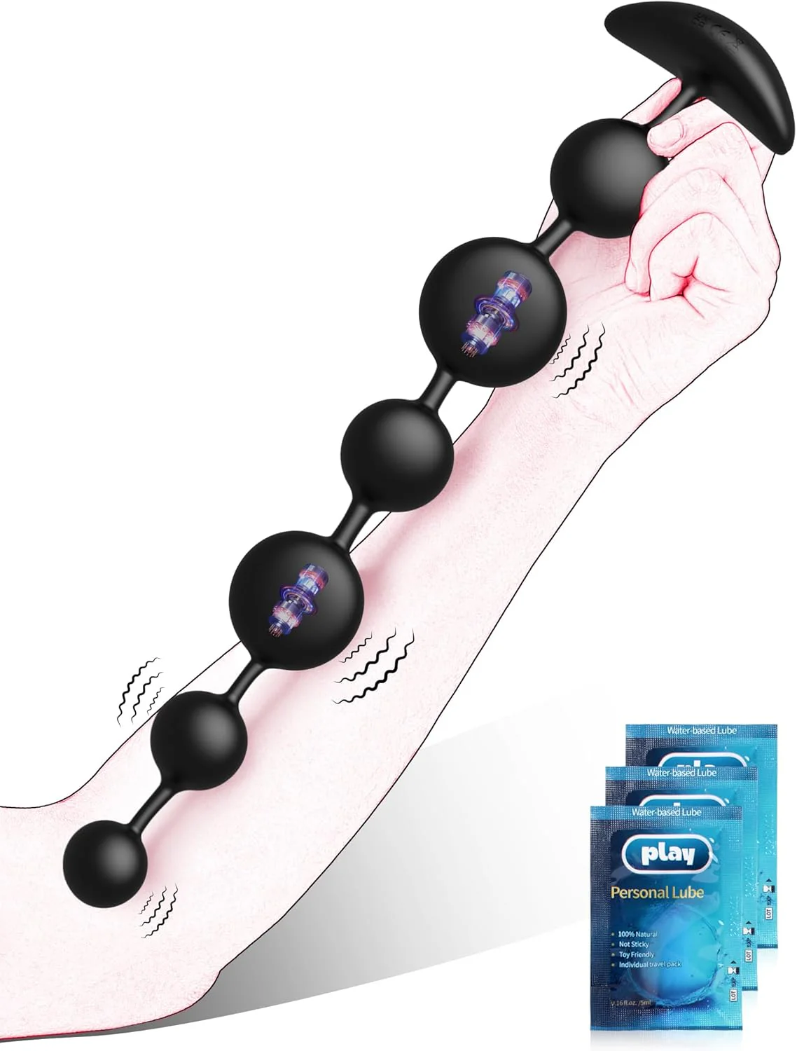 DeepSpiral Extra-Long Vibrating Anal Beads - Image 2
