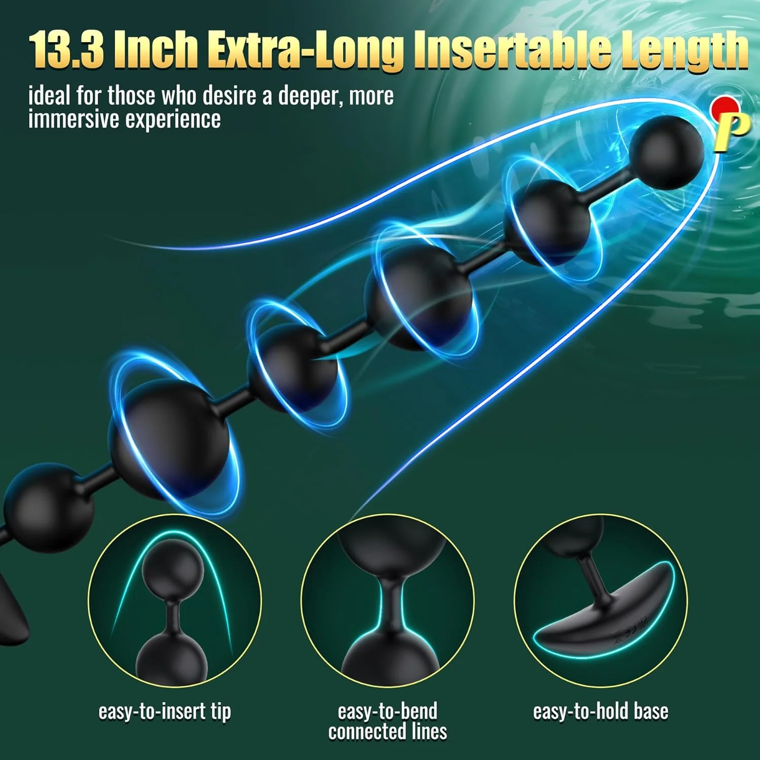 DeepSpiral Extra-Long Vibrating Anal Beads - Image 7