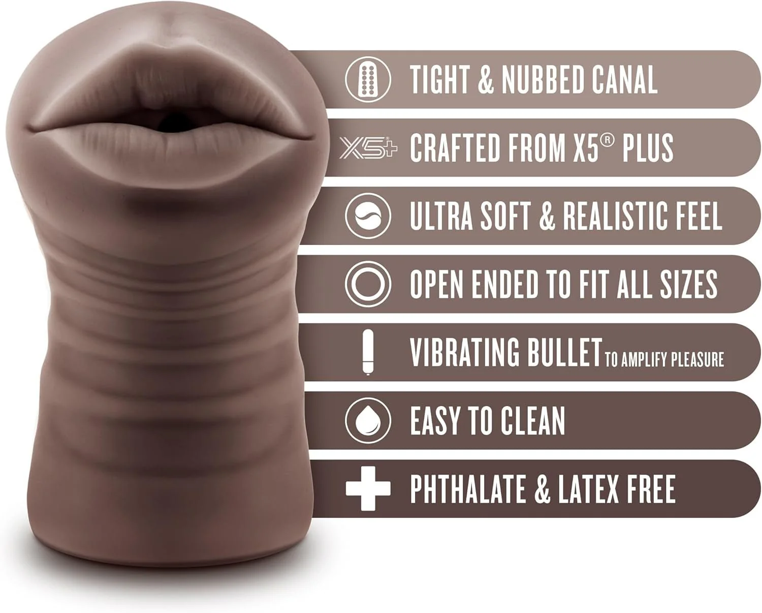DeepVibe Vibrating Deep Throat Pocket Pussy Stroker - Image 2