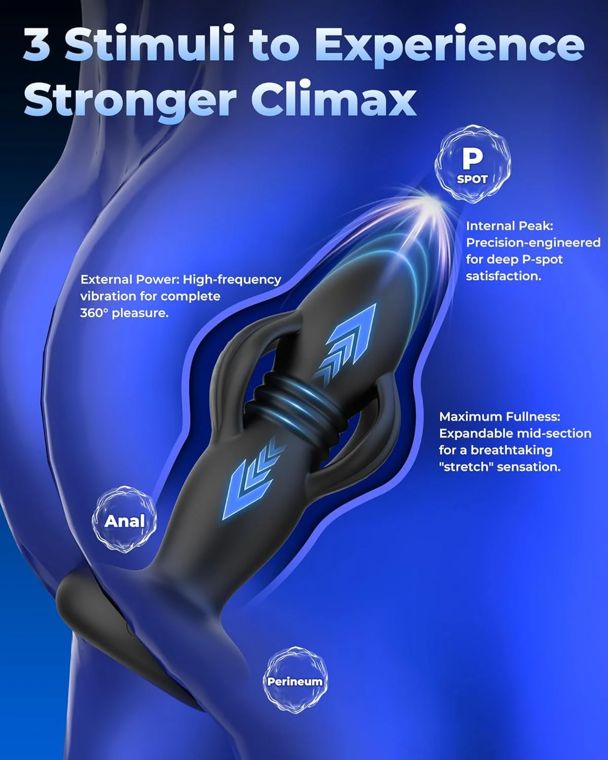 DeepWing AI App-Control Expanding Prostate Massager - Image 4