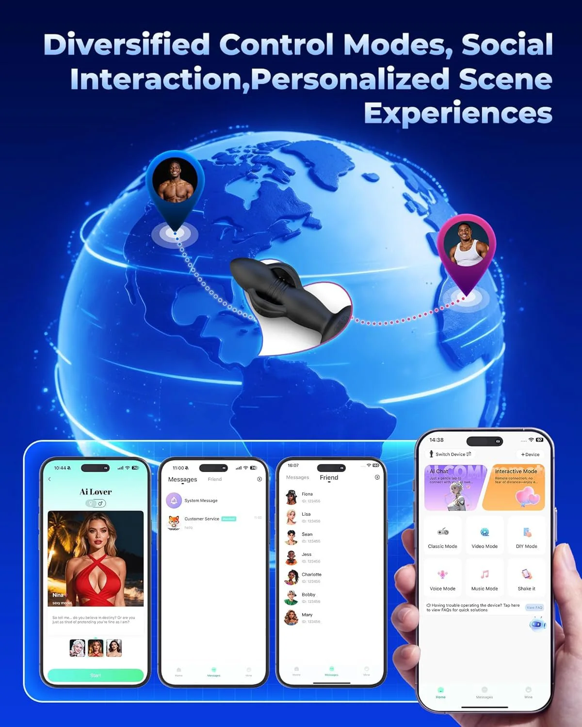 DeepWing AI App-Control Expanding Prostate Massager - Image 5