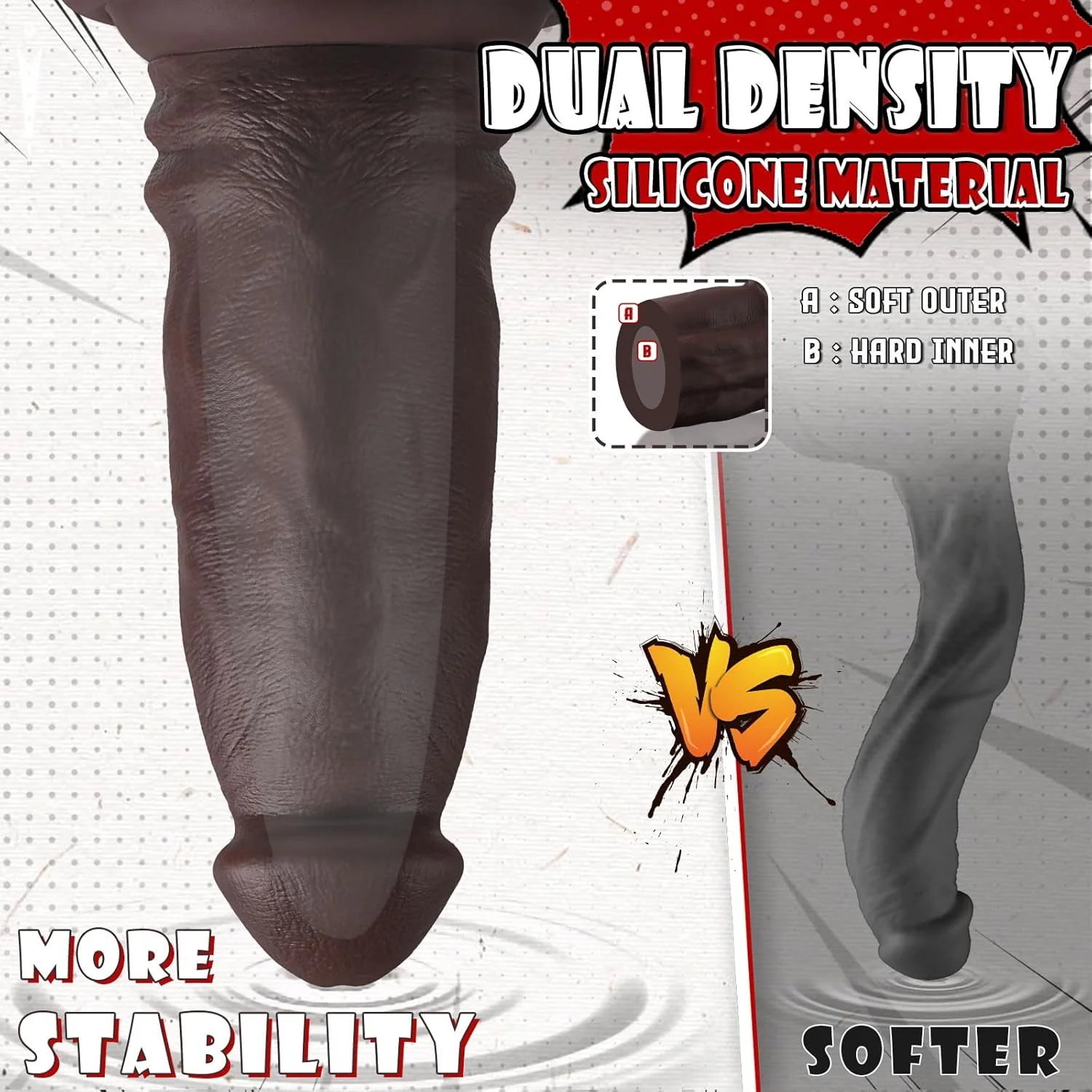 DepthMaster 10" Thick Anal Dildo with Suction Base - Image 6