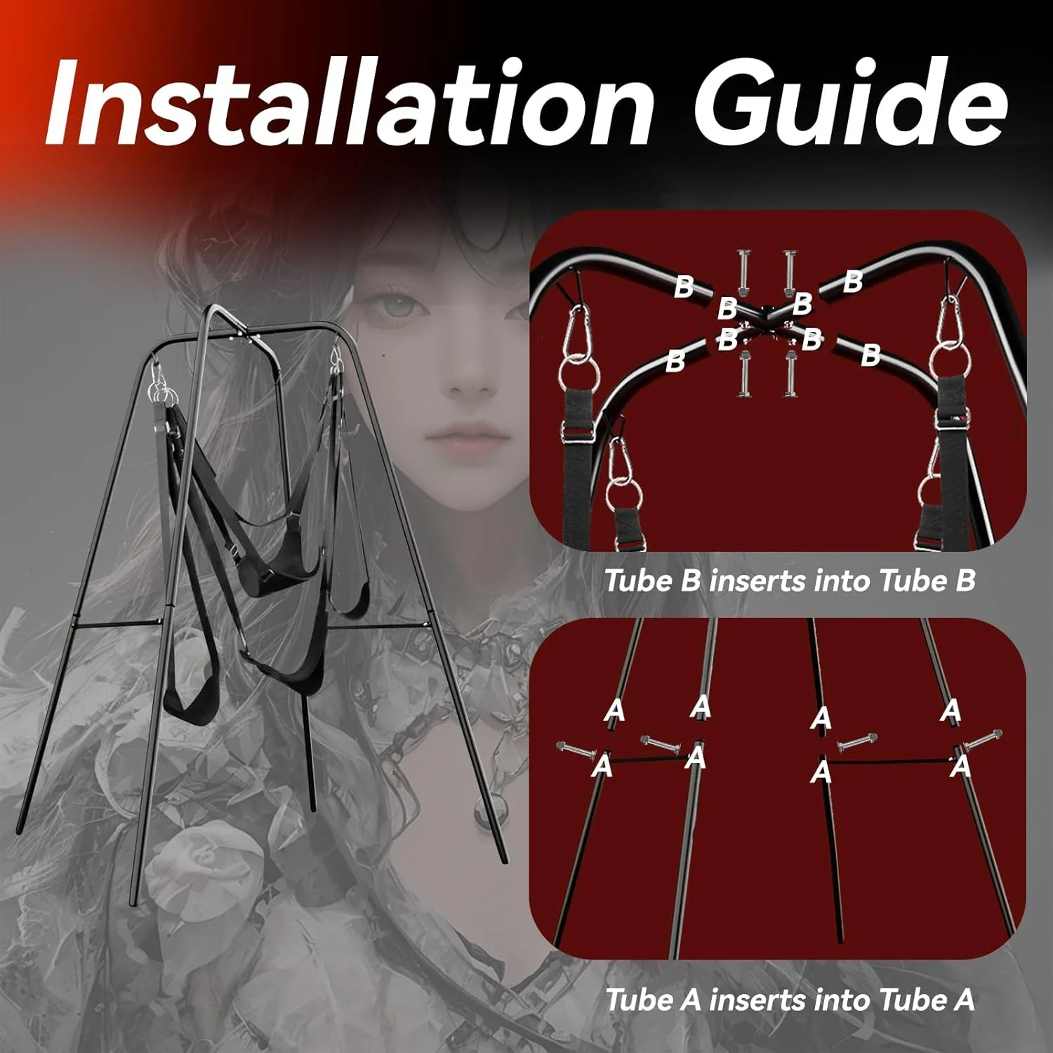 DomiStation BDSM Swing Frame - Image 6
