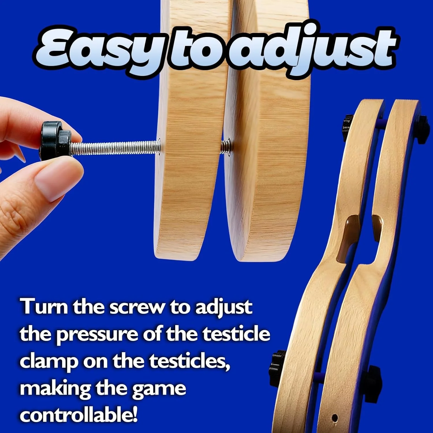 DomKneel CBT Testicle Crusher with Ankle Cuffs - Image 6