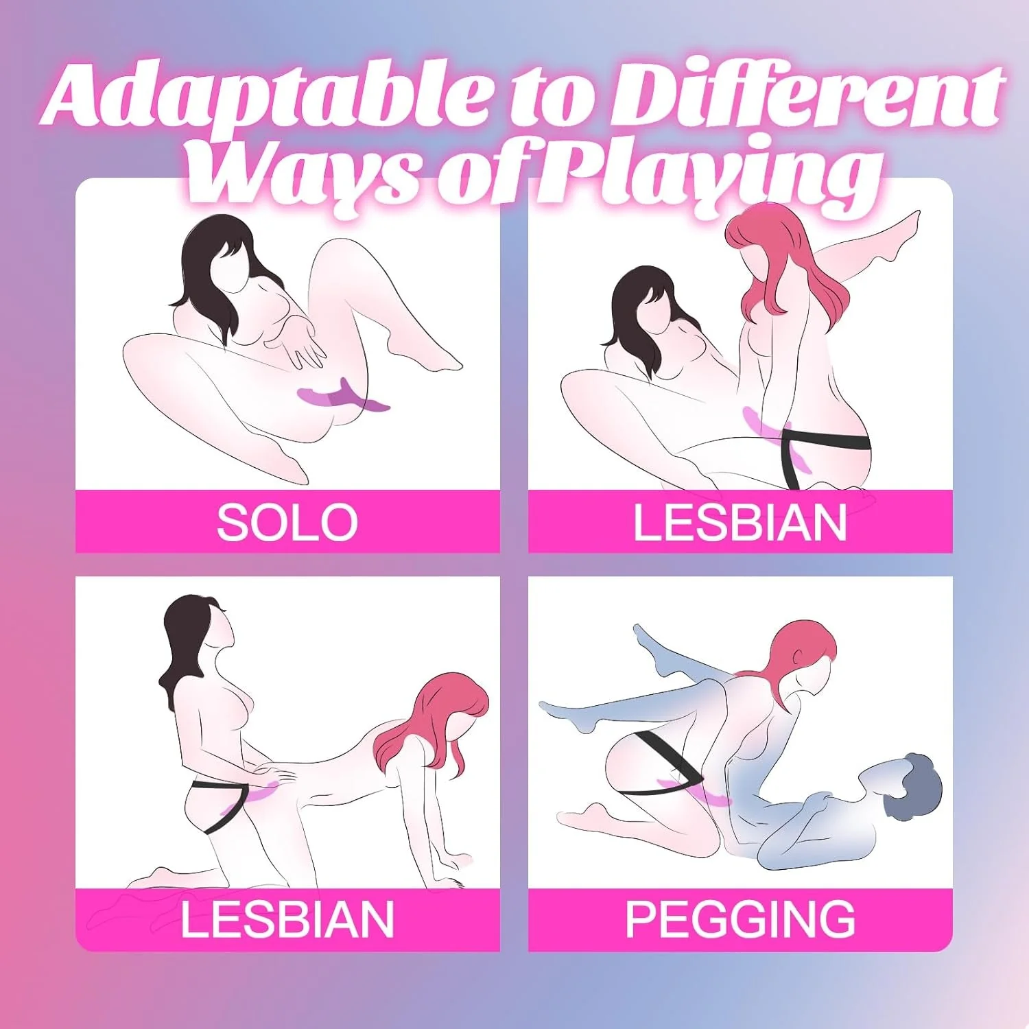 DualBliss App-Control Vibrating Strap-On Dildo Harness - Image 6
