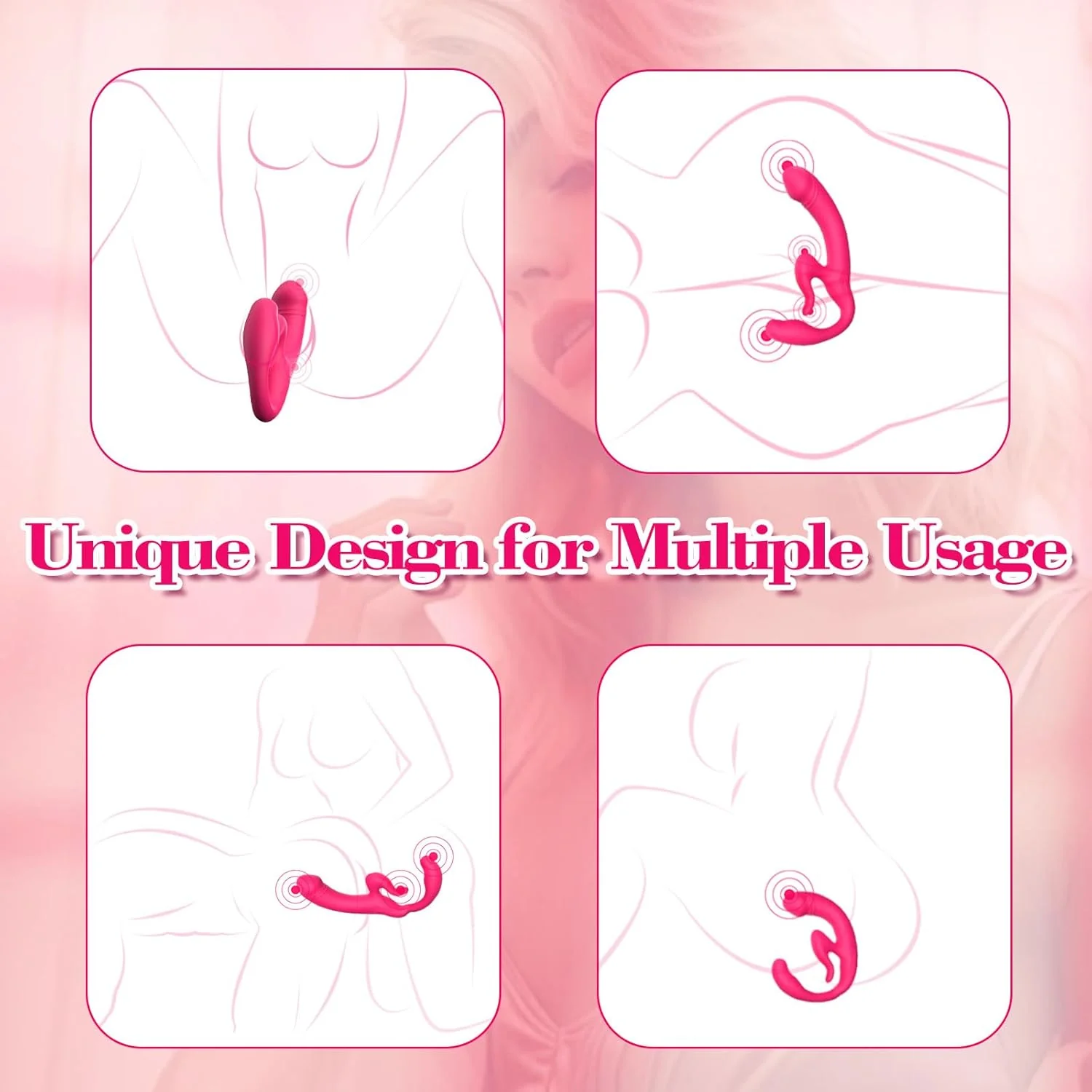 DualConviction Strapless Dual Ended Strap-On Dildo - Image 5