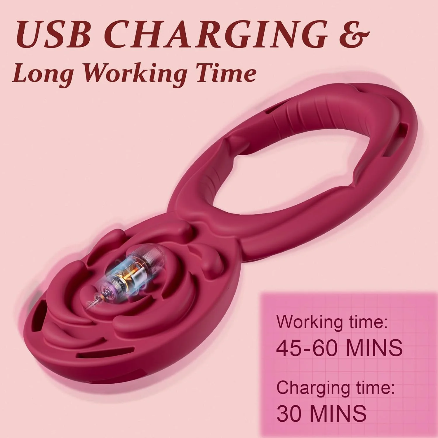 DualMuse 3-in-1 Rose Clit & Cock Ring Vibrator - Image 7