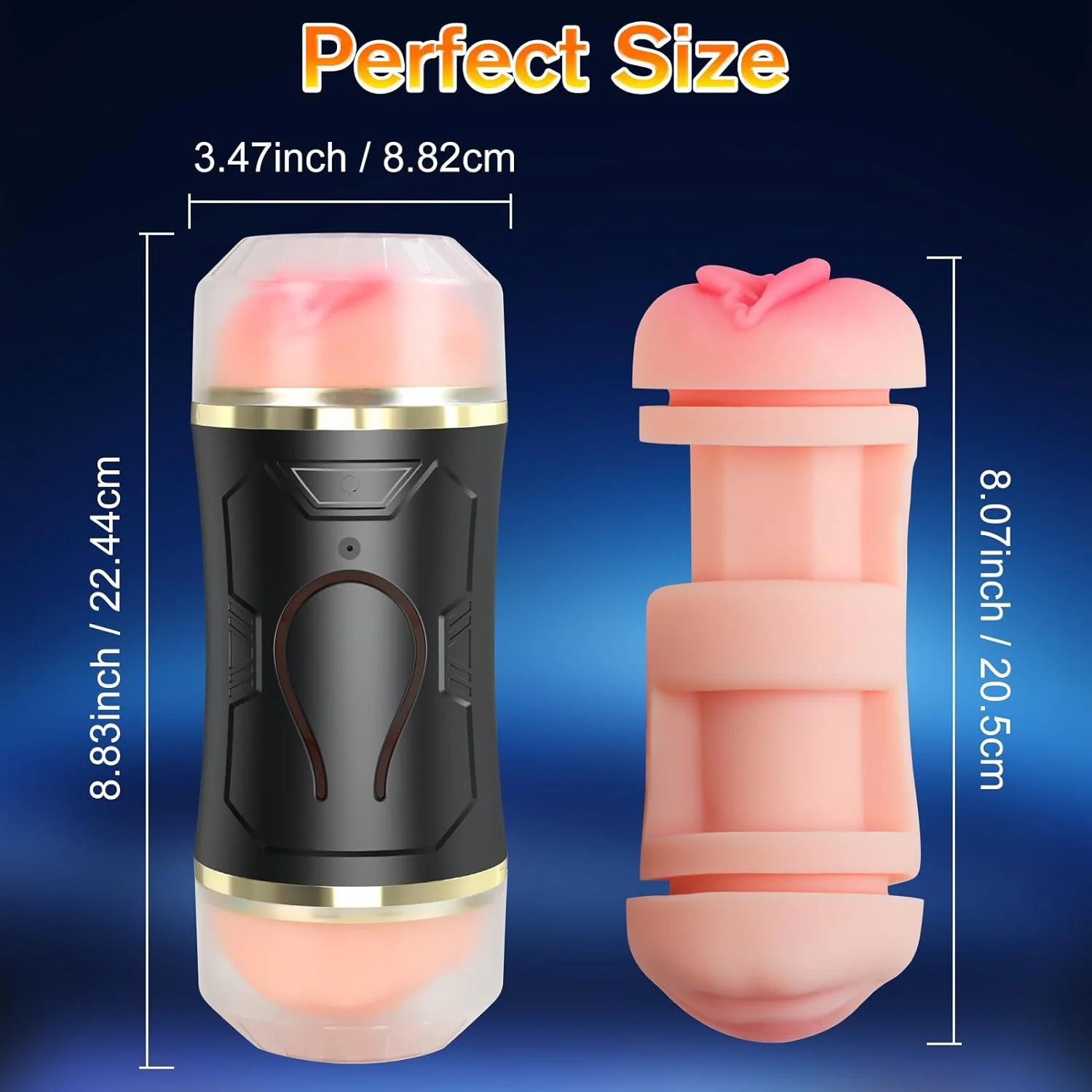 DualStroke Double-Ended Vibrating Fleshlight Stroker - Image 5