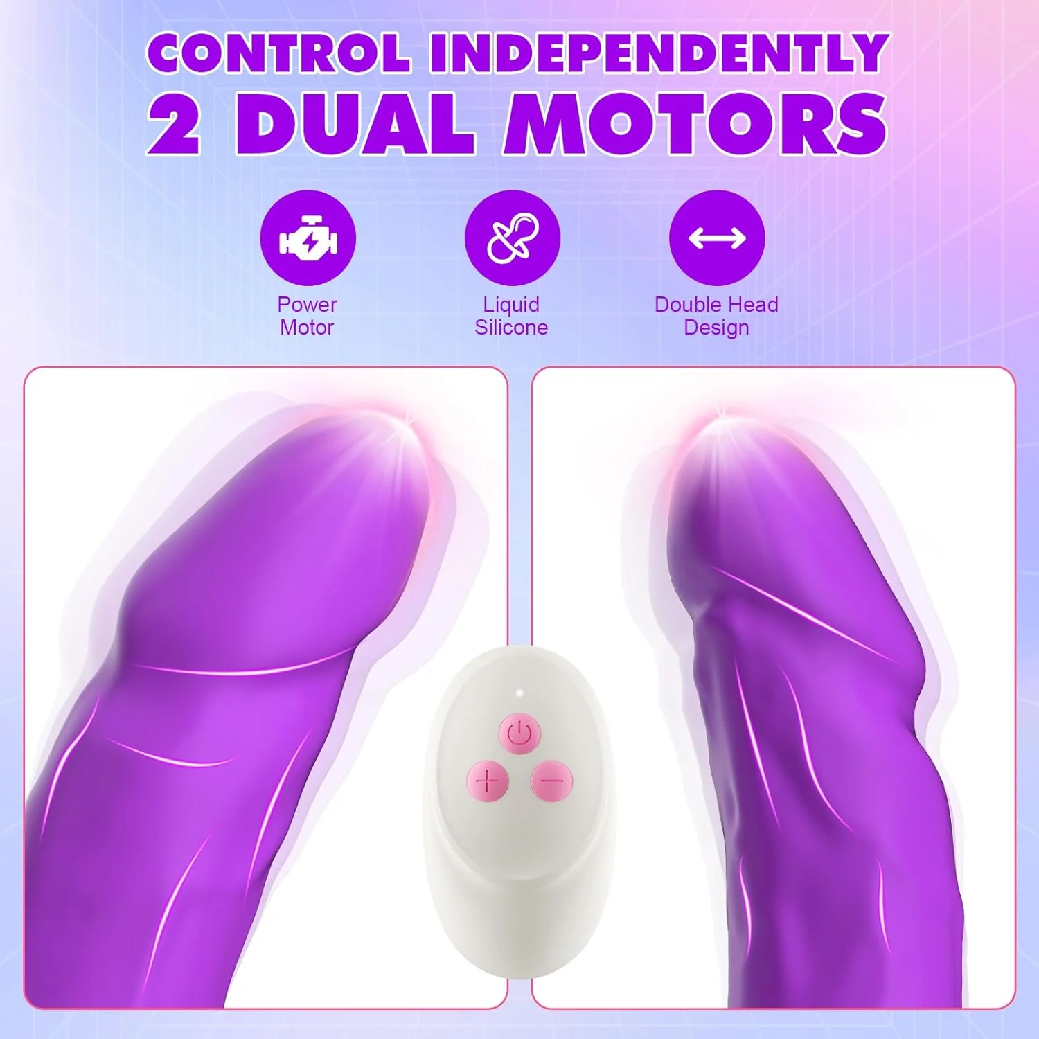 DualVibe 15.7" Double-Ended Dildo Vibrator - Image 4