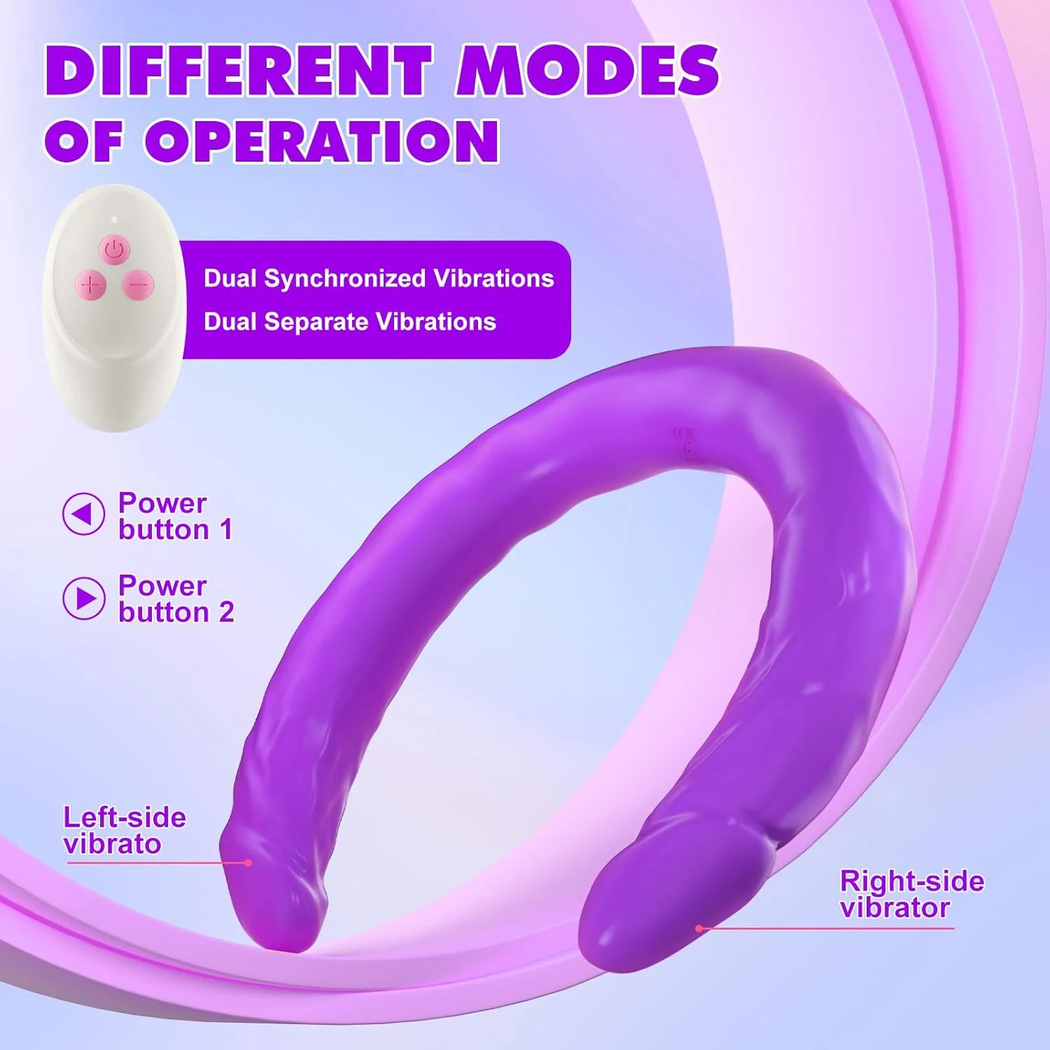 DualVibe 15.7" Double-Ended Dildo Vibrator - Image 6