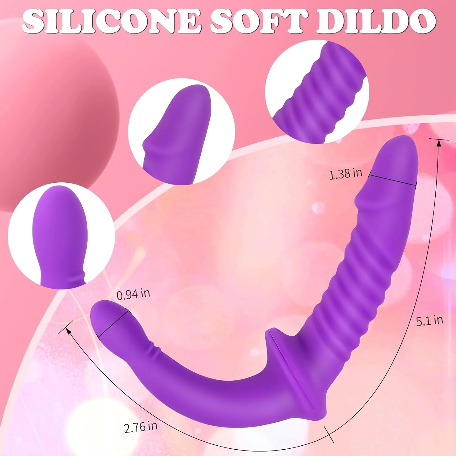 DuetteViolet Double-Ended Strap-On Dildo Adjustable Harness - Image 4